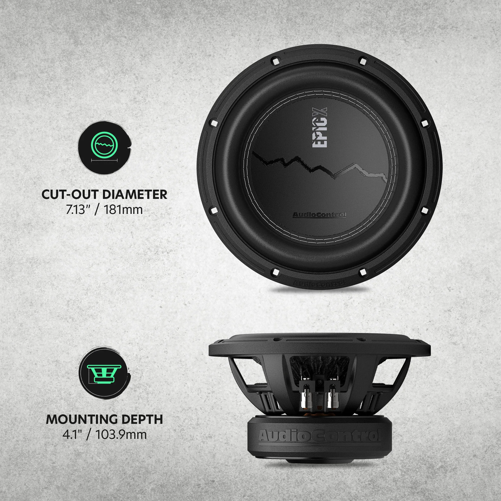 EPICX Series 8" Dual Voice Coil Subwoofer, 400W RMS, Dual 2/4 Ohms - Image 7